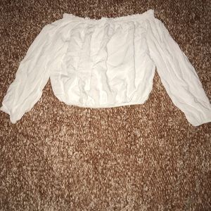 Brandy Melville white off the shoulder top